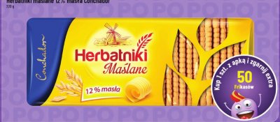 Herbatniki maślane 12% masła Conchador promocja w POLOmarket