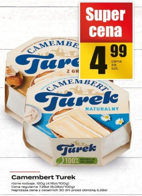 Camembert Turek promocja w Supeco