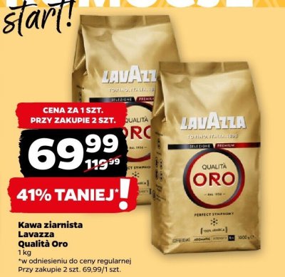 Kawa ziarnista Lavazza Qualità Oro promocja w Netto