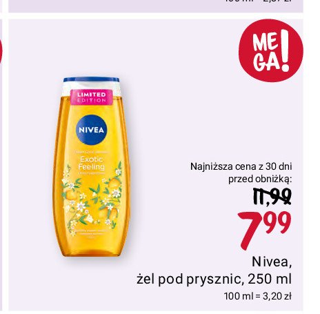 Żel pod prysznic exotic feeling Nivea promocja