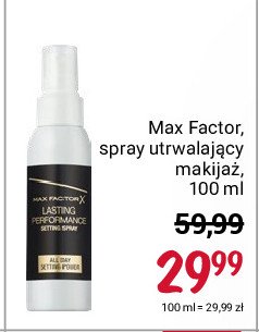 Spray utrwalający makijaż Max factor lasting performance promocje