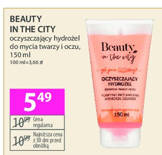 Oczyszczający hydrożel do mycia twarzy Beauty in the city promocja