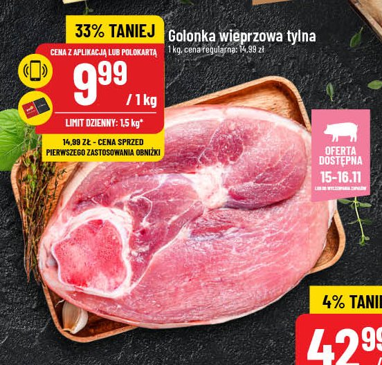 Golonka wieprzowa tylna promocja w POLOmarket