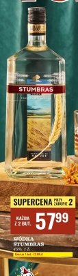 Wódka Stumbras 40% promocja w Biedronka