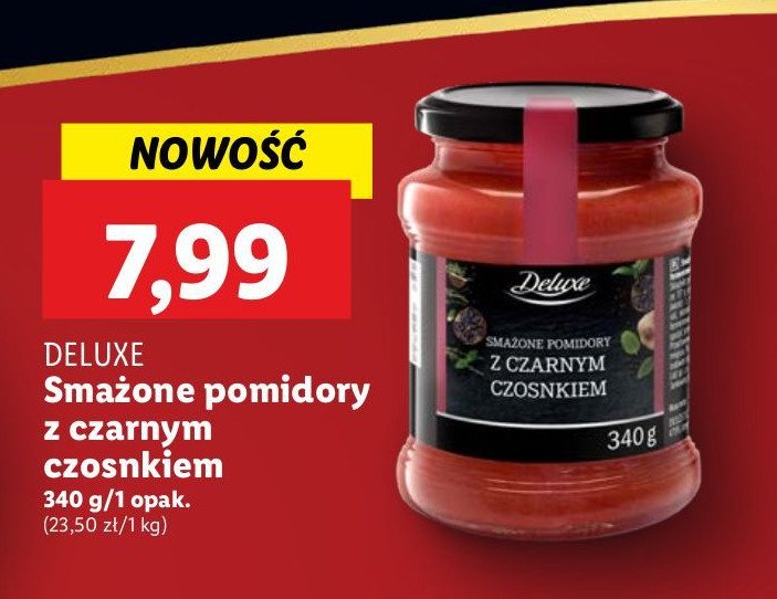 Smażone pomidory z czarnym czosnkiem Deluxe promocja