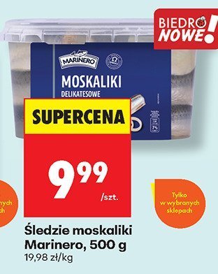 Śledzie moskaliki, 500 g promocja w Biedronka