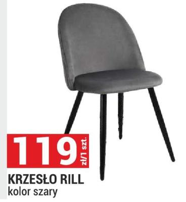 Krzesło RILL kolor szary promocja w Merkury Market
