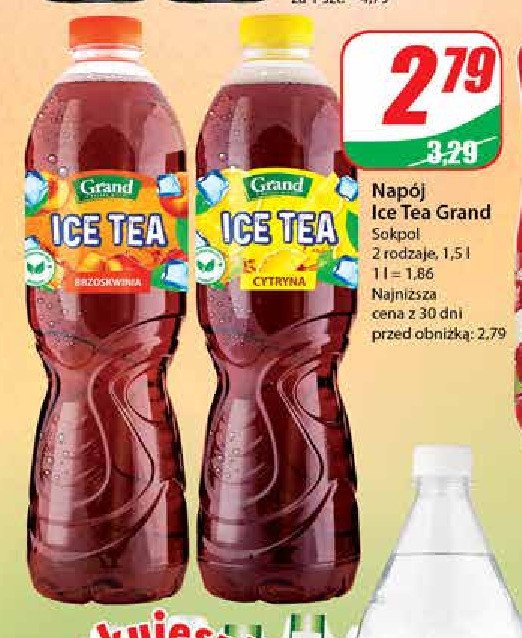 Napój brzoskwiniowy Grand ice tea promocja