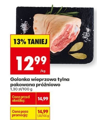 Golonka wieprzowa tylna pakowana próżniowo promocja w Biedronka
