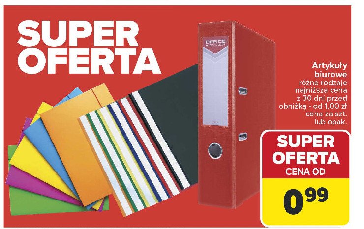 Segregator a4 Office products promocja w Carrefour