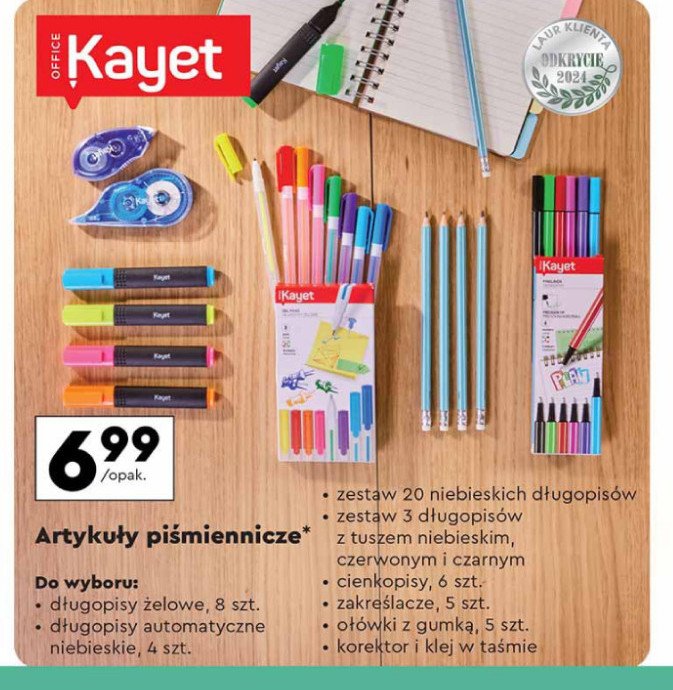 Cienkopisy Kayet promocja w Biedronka