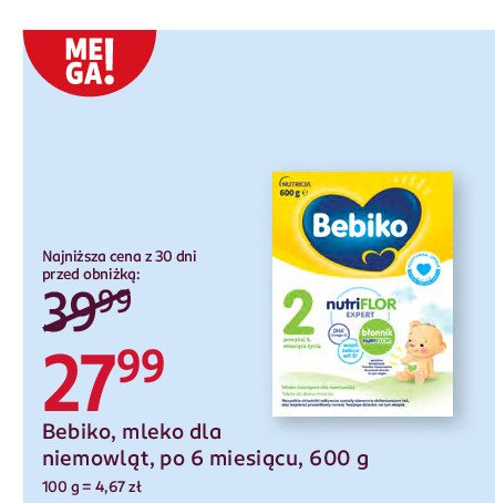 Mleko 2 Bebiko promocja w Rossmann