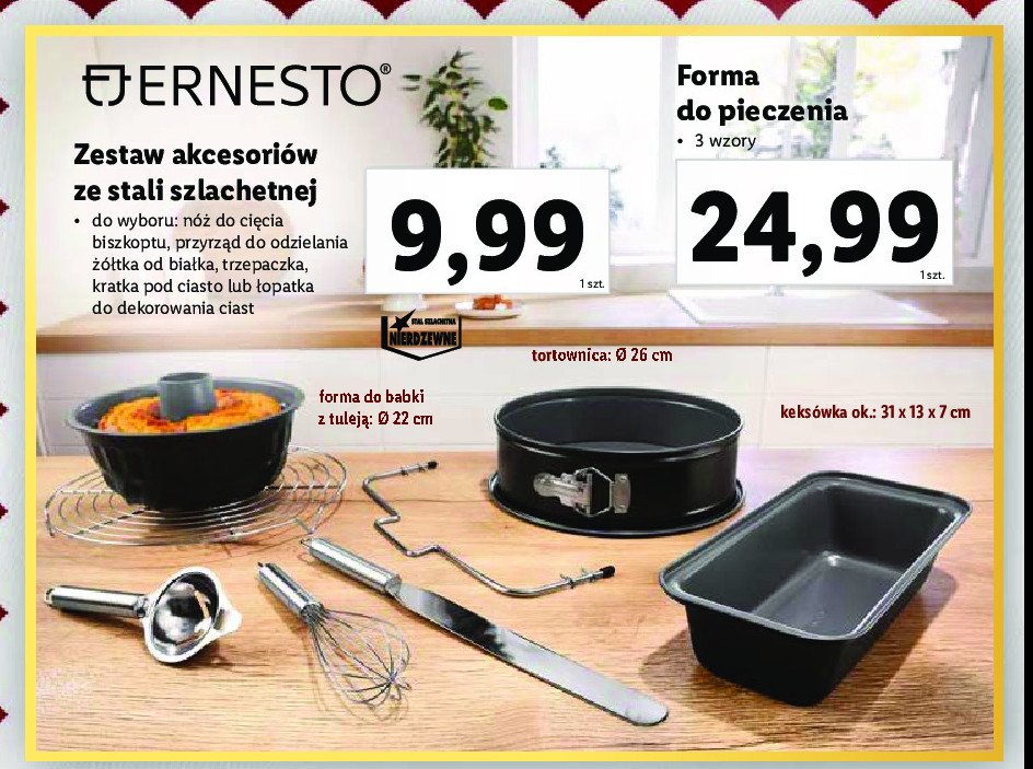 Nóż do cięcia biszkoptu Ernesto promocja