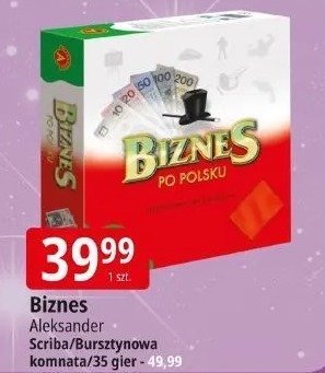 Gra Biznes Aleksander Scriba/Bursztynowa komnata/35 gier promocja w Leclerc