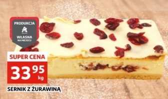 Sernik z żurawiną Auchan promocja