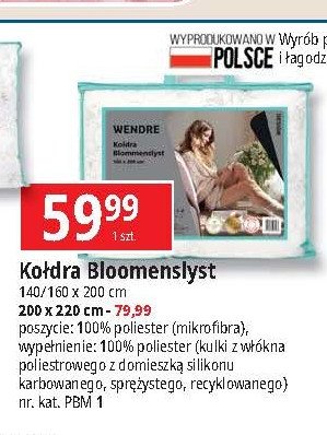 Kołdra bloomenslyst 140 x 200 cm Wendre promocja w Leclerc