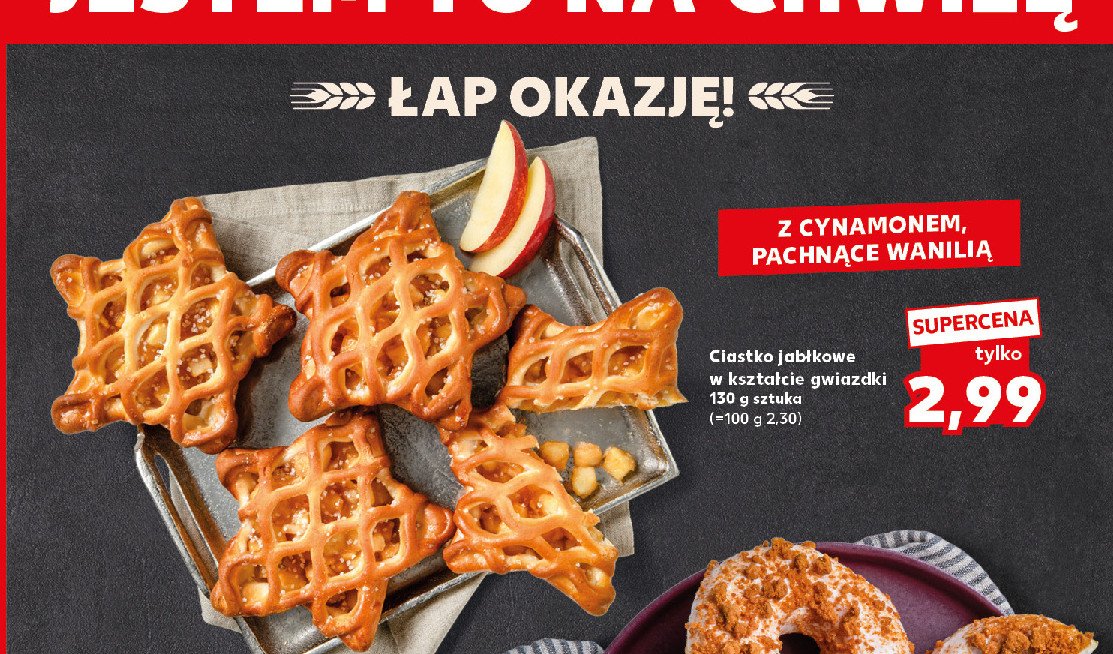 Ciastko jabłkowe gwiazdka promocja