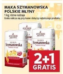 Mąka szymanowska Polskie Młyny różne rodzaje promocja w Stokrotka