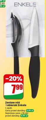 Zestaw nóż i obierak Enkele promocja w Dino