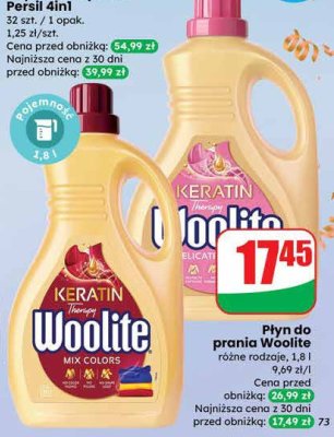 Płyn do prania Woolite promocja w Dino