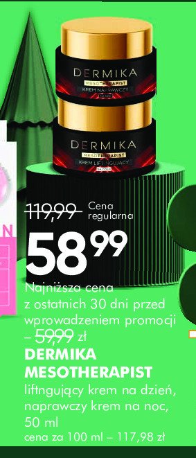 Krem do twarzy liftingujący na dzień Dermika mesotherapist promocja