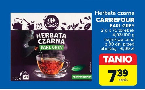 Herbata earl grey Carrefour promocja w Carrefour Market