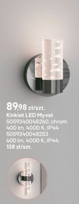 Kinkiet LED Myvat promocja w Castorama