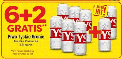 Piwo Tyskie Gronie Kompania Piwowarska promocja w POLOmarket