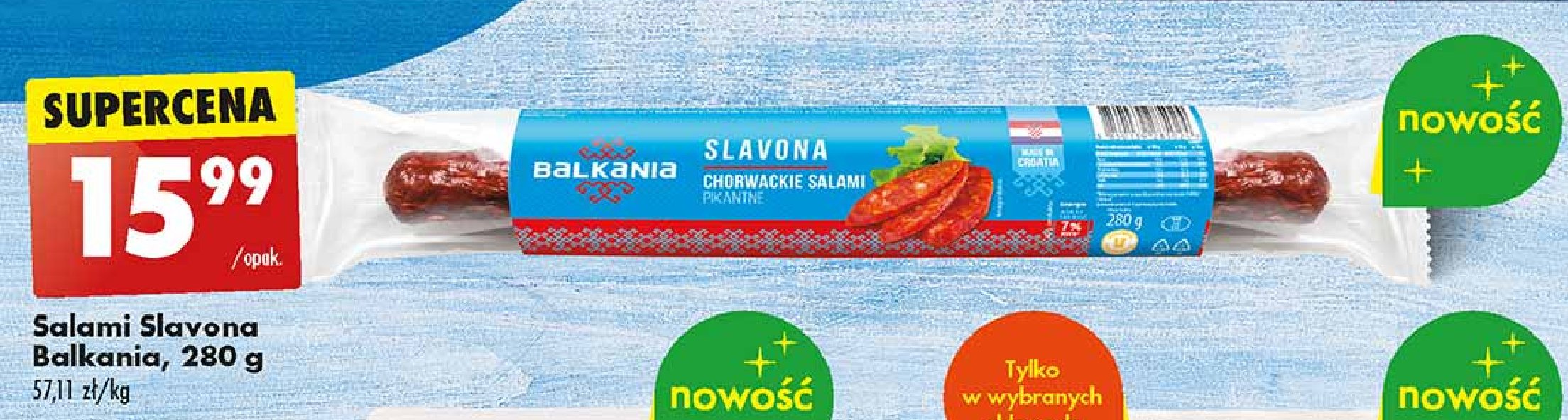 Salami slavona Balkania promocja