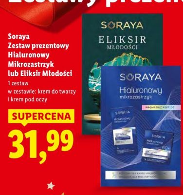 Zestaw prezentowy Hialuronowy Mikrożastrzyk Soraya promocja w Lidl
