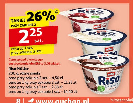 Deser mleczno-ryżowy Muller riso promocja