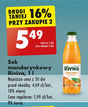 Sok mandarynkowy Riviva promocja