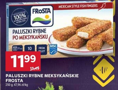 Paluszki rybne meksykańskie Frosta promocja w Stokrotka