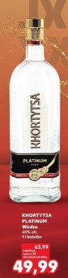 Wódka Khortytsa Platinum 40% alk. 1l promocja w Kaufland
