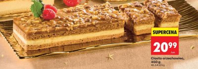 Ciasto orzechowiec, 450 g promocja w Biedronka