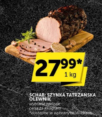 Szynka Tatrzańska Olewnik Schab promocja w Groszek