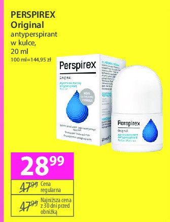 Antyperspirant PERSPIREX ORIGINAL promocja w Hebe
