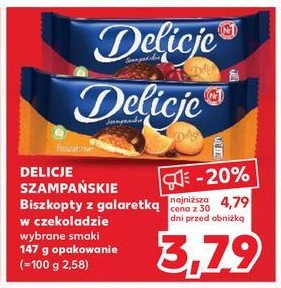 Ciastka o smaku pomara艅czowym DELICJA promocja