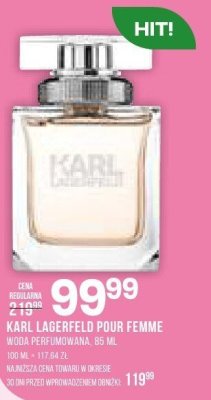 Perfumy Karl Lagerfeld Pour Femme promocja w Drogerie Natura