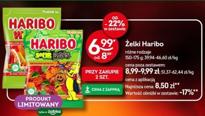 Żelki Haribo różne rodzaje promocja w Żabka