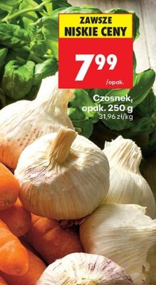 Czosnek, opak. 250 g promocja w Biedronka