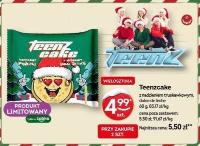 Teenzcake z nadzieniem truskawkowym, dulce de leche promocja w Żabka