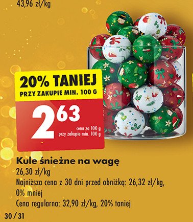 Kule śnieżne promocja w Biedronka