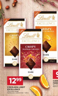 Czekolada Lindt Excellence Crispy Dark Biscuit promocja w Stokrotka