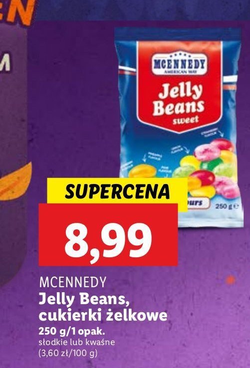 Cukierki jelly beans sour Mcennedy promocja