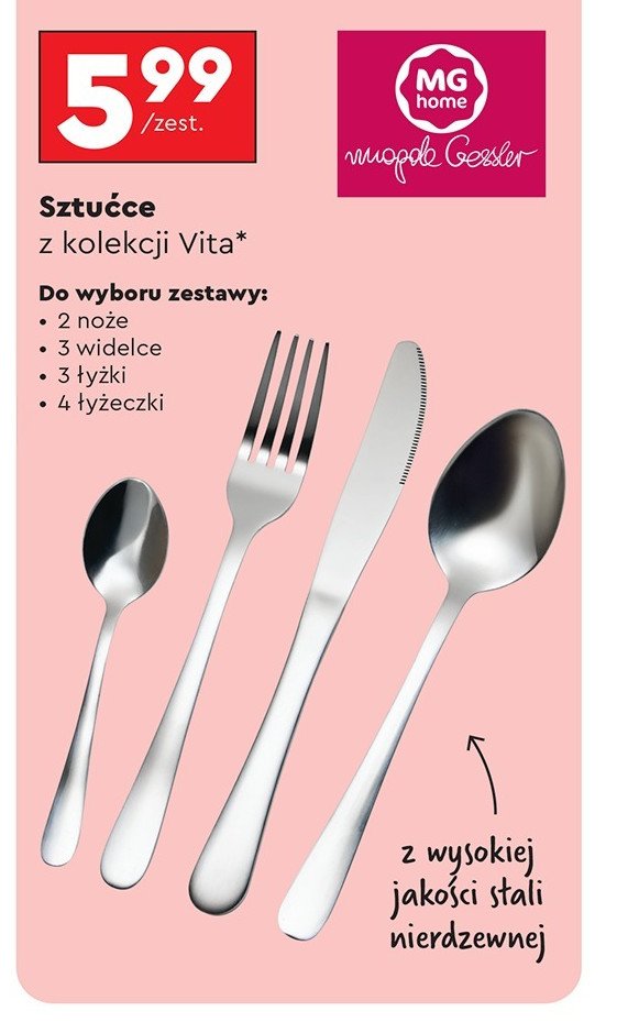 Noż vita Mg home promocja w Biedronka