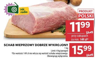 Schab wieprzowy dobrze wykrojony promocja w Stokrotka