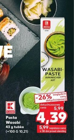 Pasta wasabi K-classic asia promocja