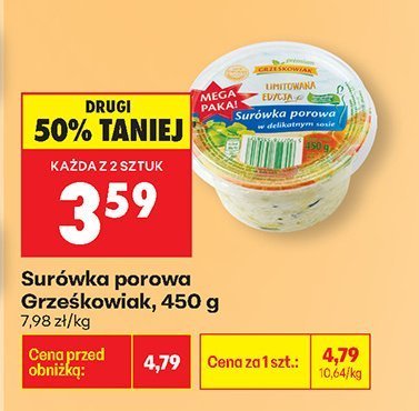 Surówka porowa Grześkowiak promocja w Biedronka