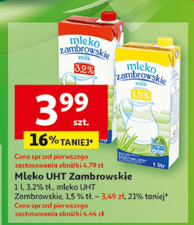 Mleko 1.5% Mlekpol zambrowskie promocja